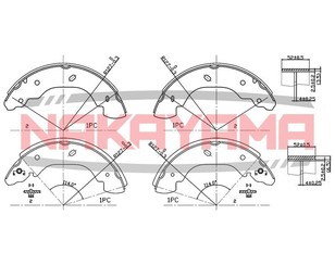 Колодки барабанные к-кт для Ford Transit 2006-2013 новый