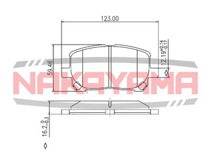 Колодки тормозные передние к-кт для Mazda RX-8 2003-2012 новый
