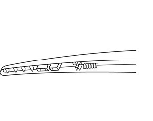 Щетка стеклоочистителя каркасная для Citroen DS5 2012-2015 новый