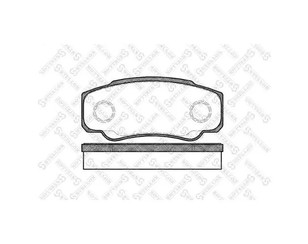 Колодки тормозные задние дисковые к-кт для Citroen Jumper 230 1994-2002 новый