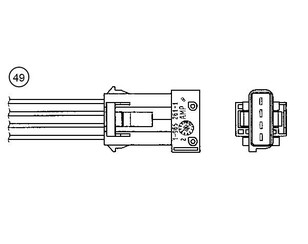 Датчик кислородный/Lambdasonde для Citroen XM 1989-2000 новый