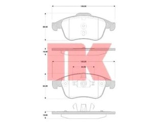 Колодки тормозные передние к-кт для Renault Latitude 2010-2015 новый