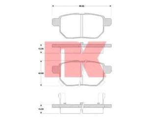 Колодки тормозные задние дисковые к-кт для Lexus CT 200H 2011-2018 новый