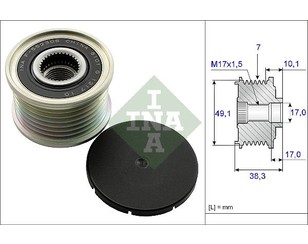 Шкив генератора для Nissan Qashqai (J10) 2006-2014 новый