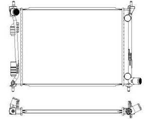 Радиатор основной для Hyundai Solaris 2010-2017 новый