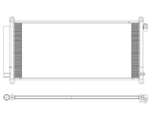 Радиатор кондиционера (конденсер) для Honda Jazz 2002-2008 новый