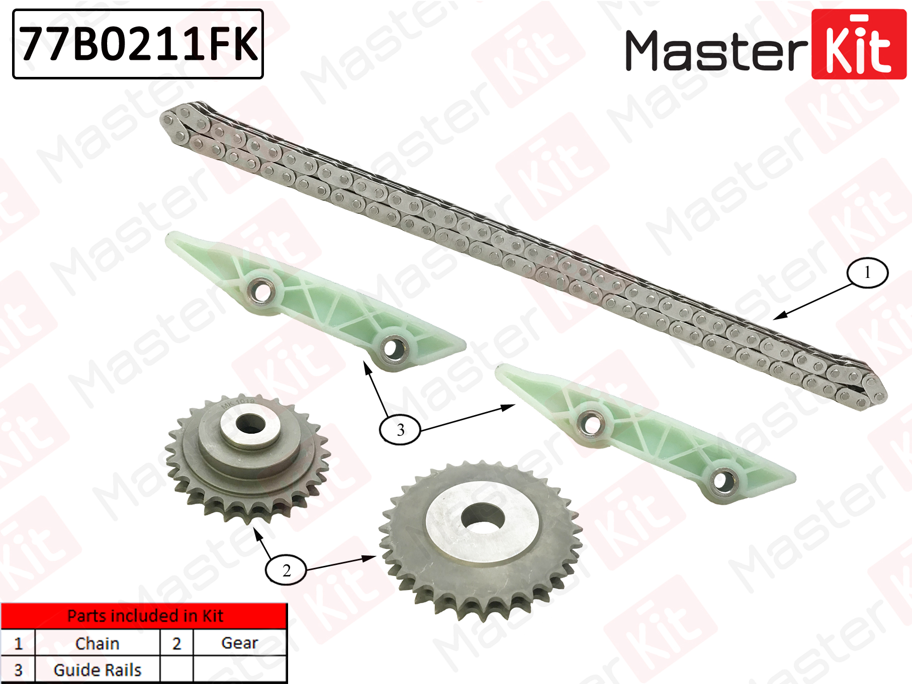Masterkit цепь грм. Комплект ГРМ Ивеко Дейли 3.0. Комплект цепей Ивеко Дейли 3.0. 77b0175k Master Kit комплект цепи ГРМ. Цепь ГРМ MASTERKIT 77b0070fk.