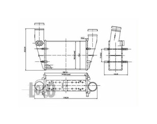 Интеркулер для Audi A4 [B5] 1994-2001 новый