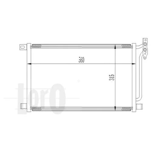 Радиатор кондиционера (конденсер)