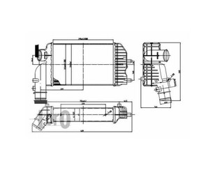 Интеркулер для Fiat Ducato 230 1994-2002 новый