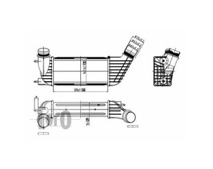 Интеркулер для Fiat Scudo II 2007-2016 новый