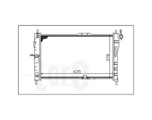 Радиатор основной для Daewoo Espero 1991-1999 новый