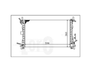 Радиатор основной для Ford Focus I 1998-2005 новый