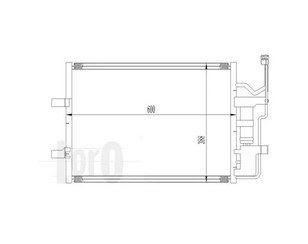 Радиатор кондиционера (конденсер) для Mazda Mazda 5 (CR) 2005-2010 новый