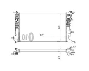 Радиатор основной для Renault Scenic III 2009-2015 новый