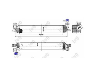 Интеркулер для Renault Laguna III 2008-2015 новый