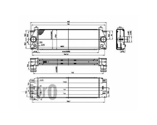 Интеркулер для Mercedes Benz Sprinter (906) 2006-2018 новый