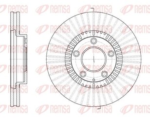 Диск тормозной передний вентилируемый для Mazda MPV II (LW) 1999-2006 новый