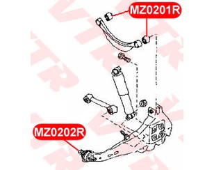 Сайлентблок заднего продольного рычага для Mazda Mazda 6 (GG) 2002-2007 новый