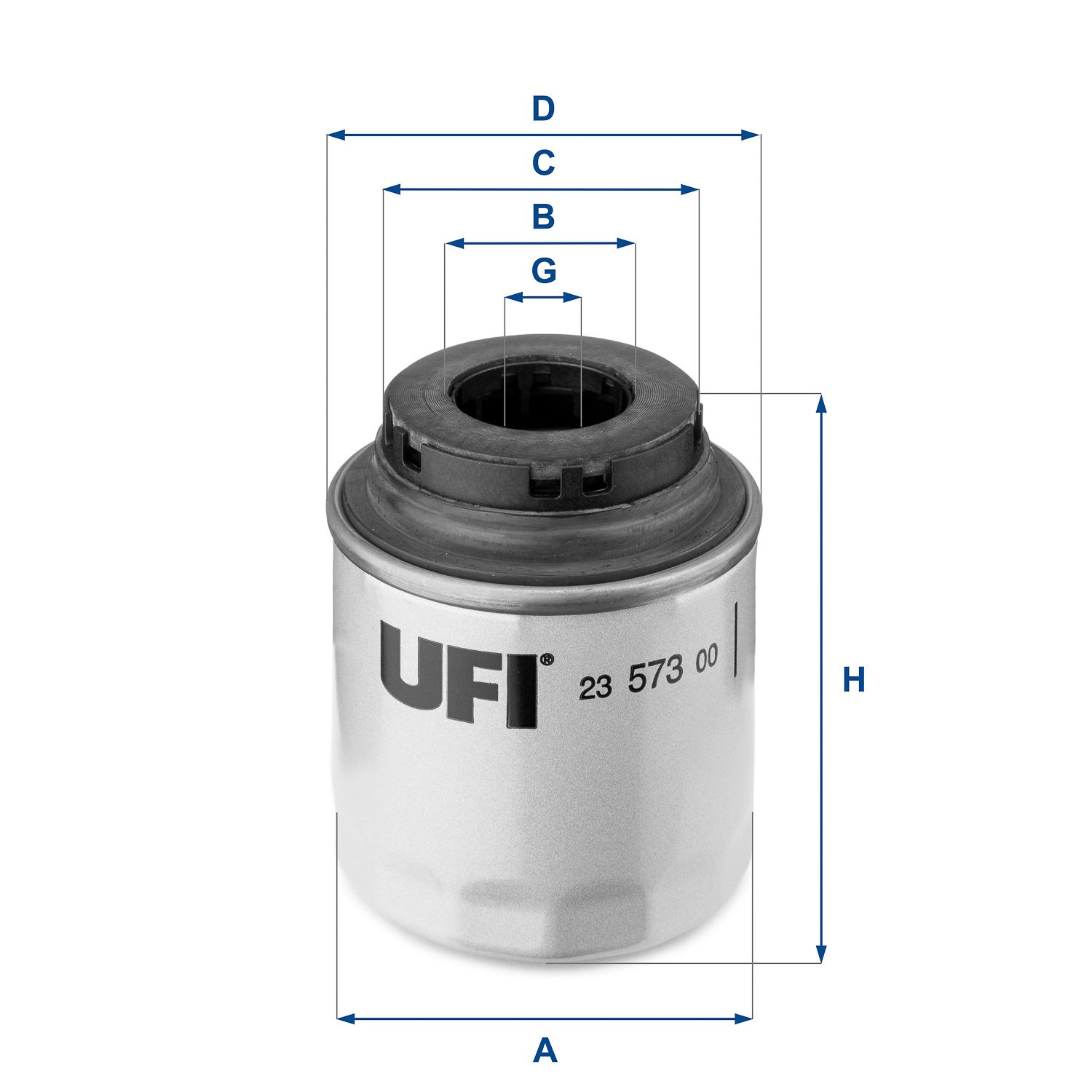 UFI 23.573.00 cross SCT-SM 5085 (W712/94) Масляный фильтр