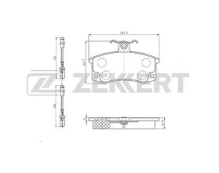 Колодки тормозные передние к-кт для VAZ Lada Kalina 2004-2013 новый