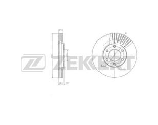 Диск тормозной передний вентилируемый для Infiniti QX56/QX80 (Z62) 2010> новый
