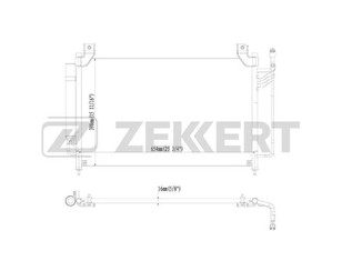 Радиатор кондиционера (конденсер) для Mazda CX 7 2007-2012 новый