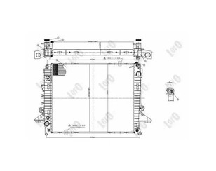 Радиатор основной для Land Rover Range Rover Sport 2005-2012 новый