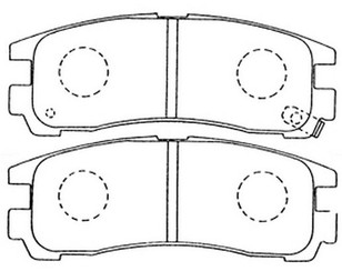 Колодки тормозные задние дисковые к-кт для Mitsubishi 3000 GT 1990-2000 новый