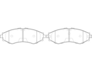Колодки тормозные передние к-кт для Daewoo Leganza 1997-2003 новый
