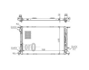 Радиатор основной для Audi Allroad quattro 2012-2019 новый