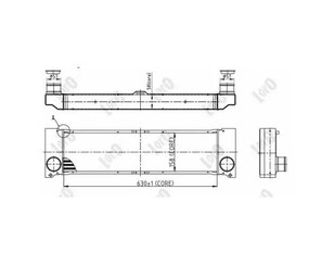 Интеркулер для Mercedes Benz Vito/Viano-(639) 2003-2014 новый