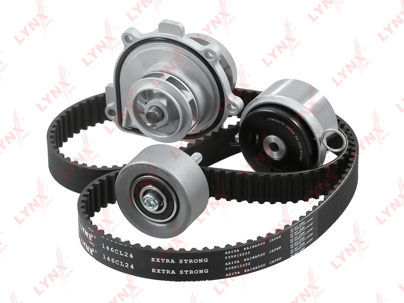 Насос водяной (помпа) + к-кт ремня ГРМ