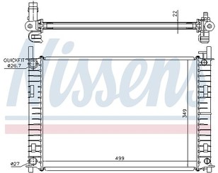 Радиатор основной для Ford Fiesta 2001-2008 новый