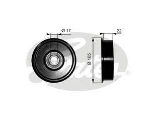 Ролик-натяжитель ручейкового ремня для Mazda MX-6 (GE6) 1991-1997 новый