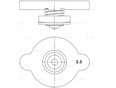 Крышка радиатора Luzar LL1905