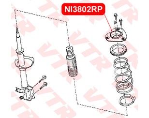 Опора переднего амортизатора для Nissan Murano (Z51) 2008-2015 новый
