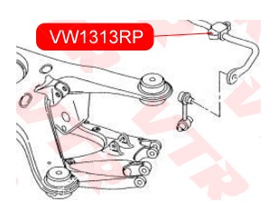 Втулка (сайлентблок) заднего стабилизатора для Audi A8 [4E] 2002-2010 новый