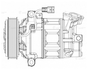 Компрессор системы кондиционирования для VAZ Lada Vesta 2015> новый