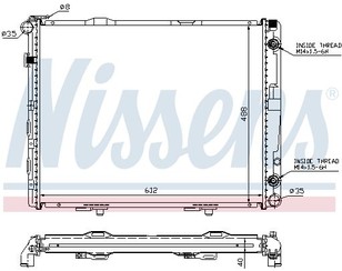 Радиатор основной для Mercedes Benz W124 1984-1993 новый