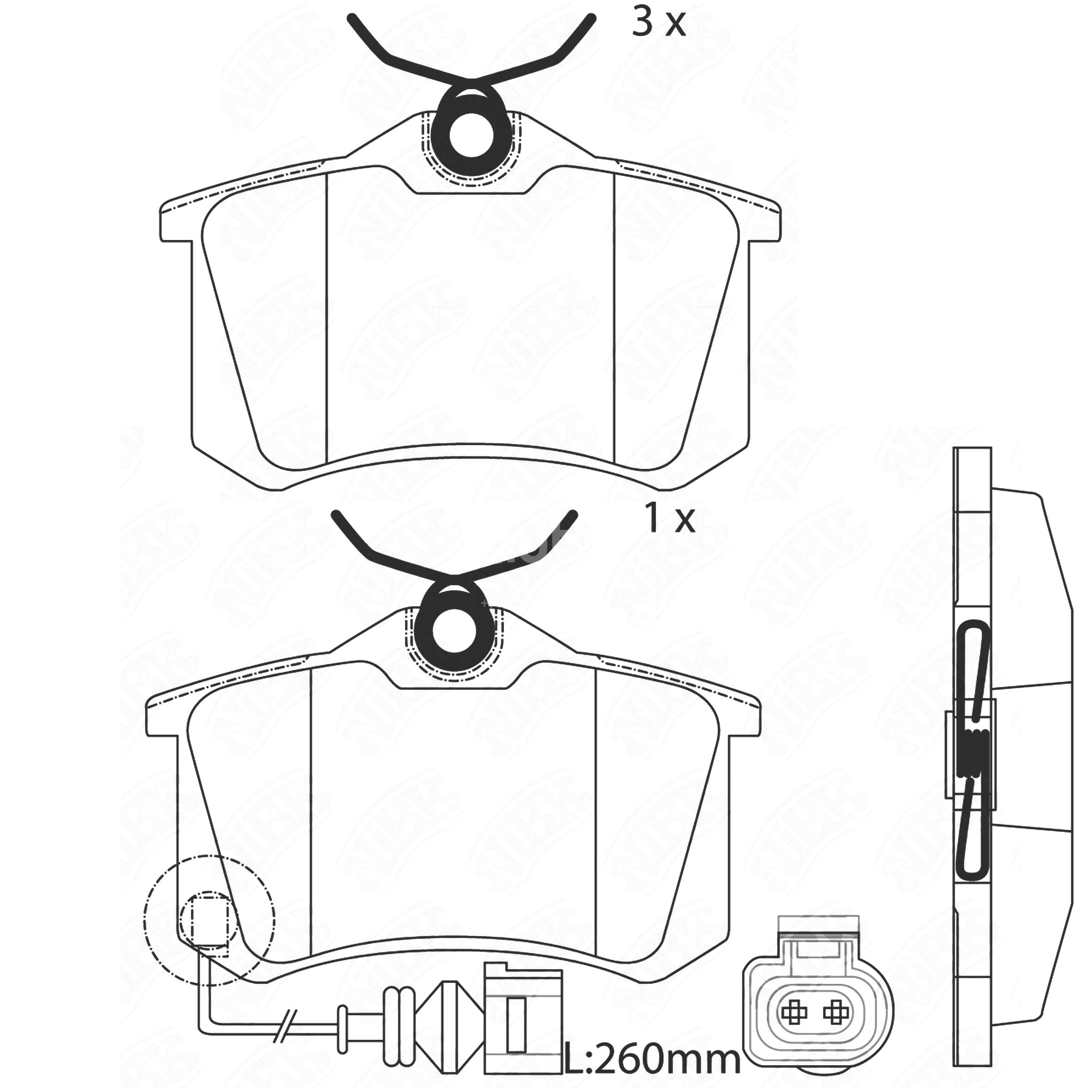 0986461769 BOSCH Колодки тормозные задние дисковые к-кт от производителя по  спец цене купить