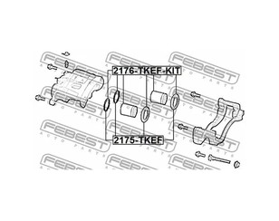Р/к переднего суппорта для Ford Ranger 2012-2015 новый