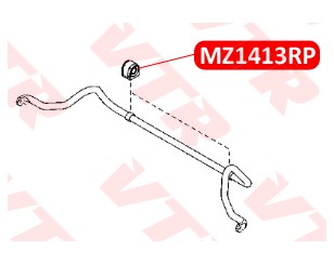 Втулка (сайлентблок) переднего стабилизатора для Mazda Mazda 2 (DJ/DL) 2015> новый