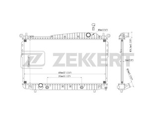 Радиатор основной для Chevrolet Epica 2006-2012 новый