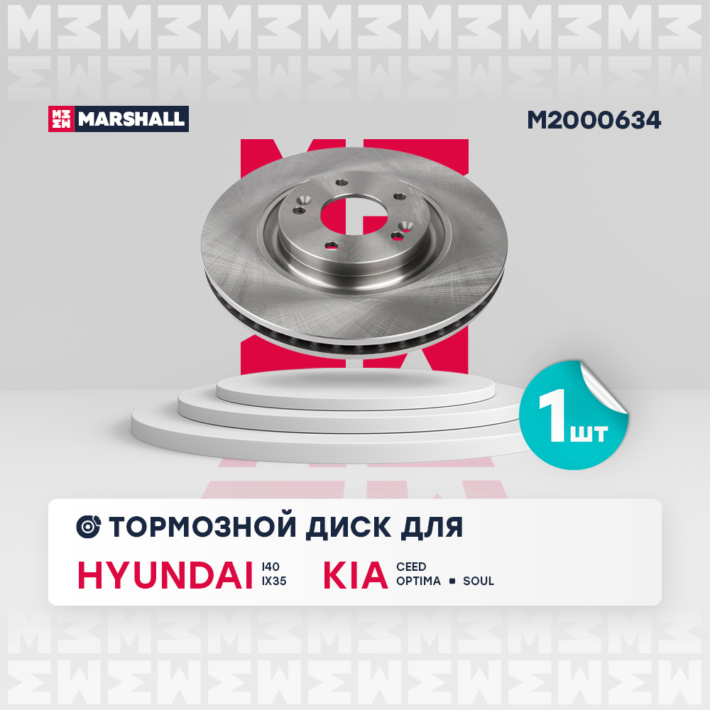 Диск тормозной передний вентилируемый