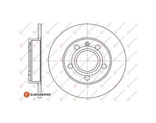 Диск тормозной задний к-кт для Seat Exeo 2009-2013 новый