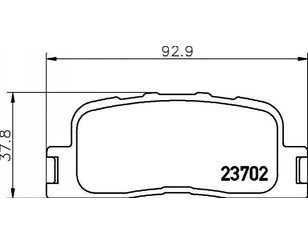 Колодки тормозные задние дисковые к-кт для Chery Fora (A21) 2006-2010 новый