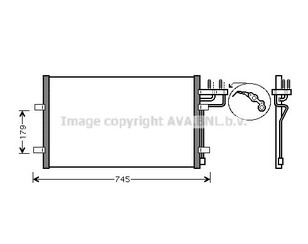 Радиатор кондиционера (конденсер) для Ford Focus II 2008-2011 новый