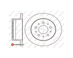 Диск тормозной задний к-кт для Fiat Ducato 230 1994-2002 новый