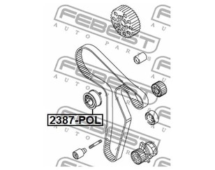 Ролик-натяжитель ремня ГРМ для Audi A6 [C7,4G] 2011-2018 новый